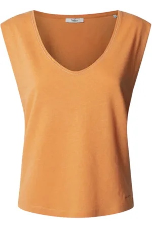 Pepe Jeans Dames, Tops, Oranje, Maat: S