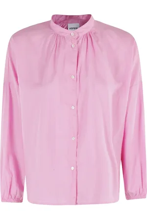 Aspesi Dames, Blouses & Shirts, Roze, Maat: XS Katoen