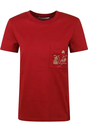 Max Mara Dames, Tops, Rood, Maat: S Katoen