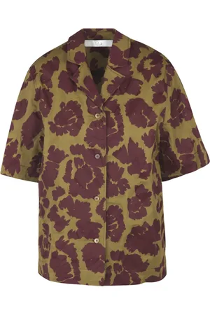 TELA Dames, Blouses & Shirts, Veelkleurig, Maat: S Katoen