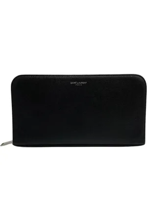Saint Laurent Unisex, Pre-owned, Zwart, Maat: ONE Size Leer