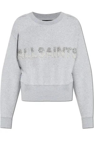 AllSaints Dames, Sweatshirts & Hoodies, Grijs, Maat: S Katoen