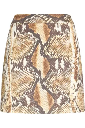 Roberto Cavalli Dames, Rokken, Bruin, Maat: M
