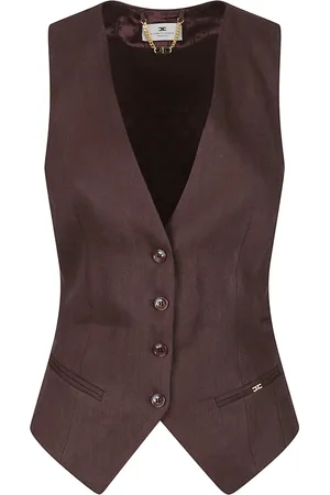 Elisabetta Franchi Dames, Jassen, Bruin, Maat: S