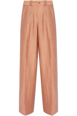AERON Dames, Broeken, Roze, Maat: S Linnen