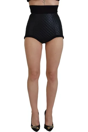 Dolce & Gabbana Dames, Korte broeken, Zwart, Maat: XS Katoen