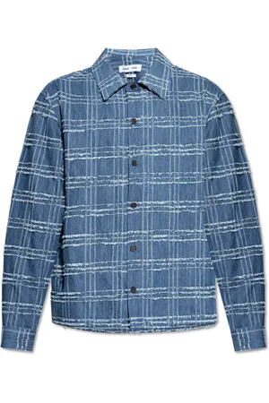 Samsøe Samsøe Heren, Overhemden, Blauw, Maat: 2XL Denim