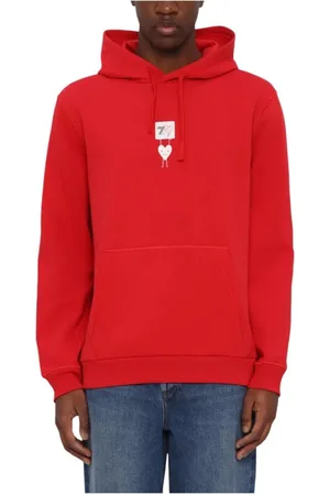 Emporio Armani Heren, Sweatshirts & Hoodies, Rood, Maat: S