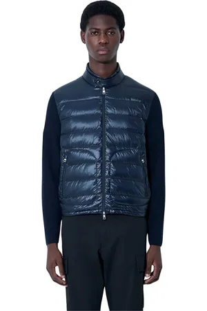 Moncler Heren, Jassen, Blauw, Maat: L Polyamide