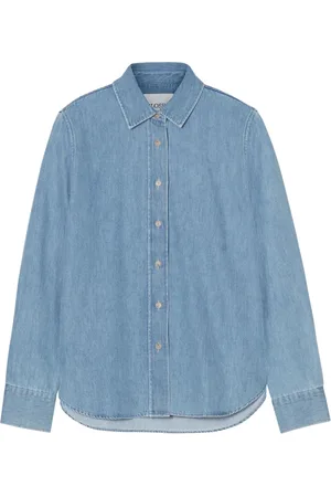 Closed Dames, Blouses & Shirts, Blauw, Maat: S