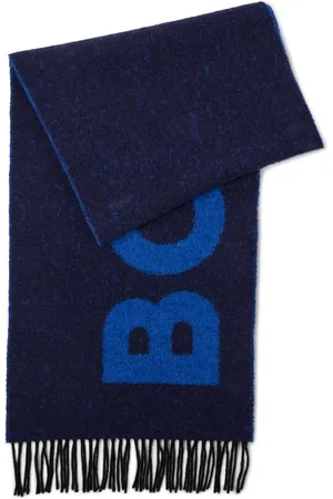 HUGO BOSS Heren, Accessoires, Blauw, Maat: ONE Size Wol