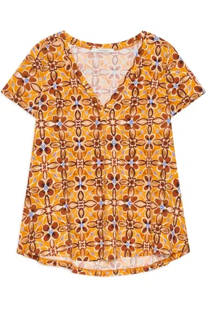 Maliparmi Dames, Tops, Oranje, Maat: L Jersey