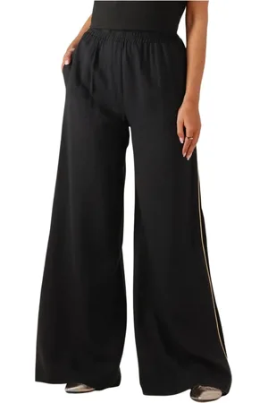 ACCESS FASHION Dames, Broeken, Zwart, Maat: XS Poliester