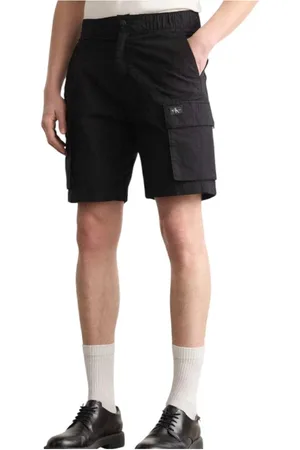 Calvin Klein Heren, Korte broeken, Zwart, Maat: W30 Katoen
