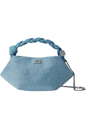 Ganni Dames, Tassen, Blauw, Maat: ONE Size Denim