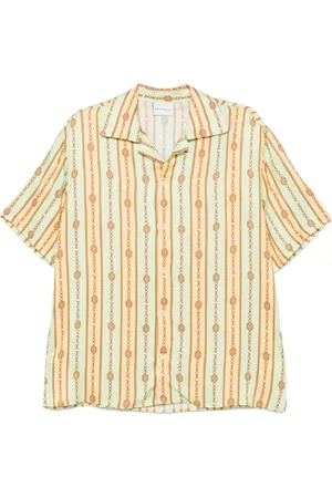 Drôle de Monsieur Heren, Overhemden, Geel, Maat: XL Viscose