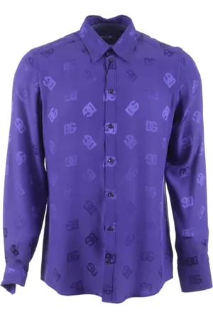 Dolce & Gabbana Heren, Overhemden, Paars, Maat: XL