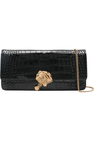 Roberto Cavalli Dames, Tassen, Zwart, Maat: ONE Size Leer