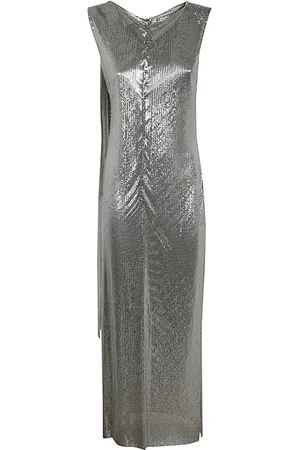 Paco rabanne Dames, Jurken, Grijs, Maat: S