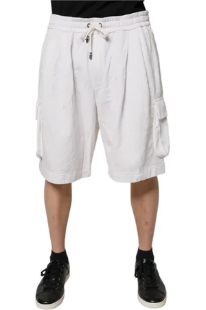 Dolce & Gabbana Heren, Korte broeken, Wit, Maat: 2XL Katoen