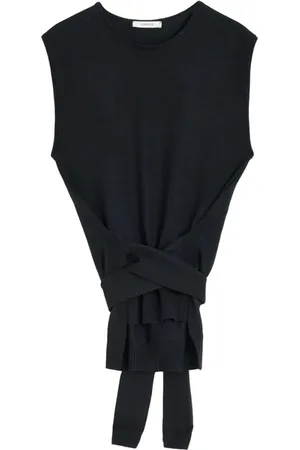 LEMAIRE Dames, Tops, Zwart, Maat: M Wol