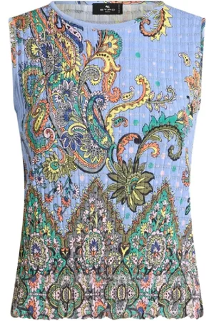 Etro Dames, Tops, Veelkleurig, Maat: S Katoen