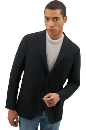 Boglioli Heren, Jassen, Zwart, Maat: XL Wol