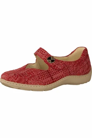 Waldläufer Dames, Schoenen, Rood, Maat: 34 EU