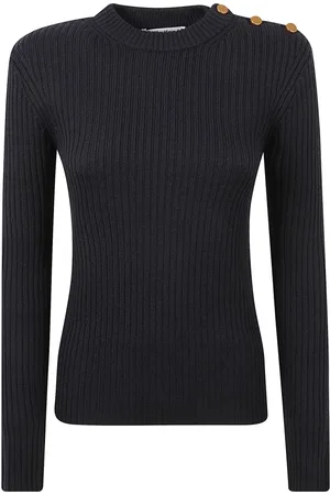Max Mara Dames, Truien, Blauw, Maat: M Wol