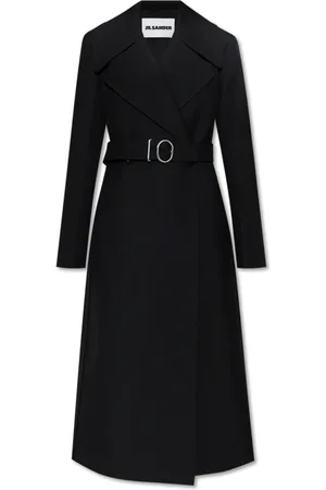 Jil Sander Dames, Mantels, Zwart, Maat: M Wol