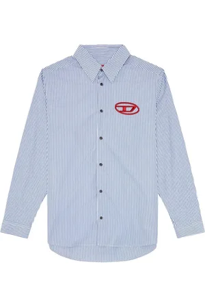 Diesel Heren, Overhemden, Blauw, Maat: M