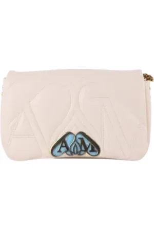 Alexander McQueen Dames, Pre-owned, Wit, Maat: ONE Size Leer