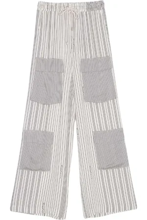 Twin-Set Dames, Broeken, Blauw, Maat: XS Satijn