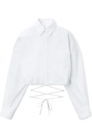 Alexander Wang Dames, Blouses & Shirts, Wit, Maat: S Katoen