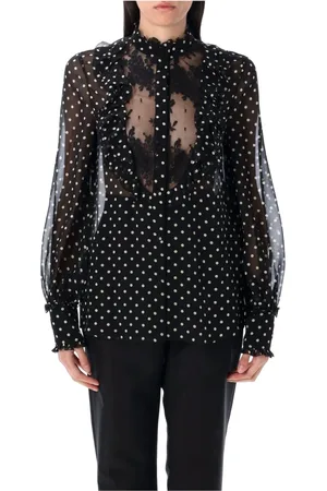 VALENTINO GARAVANI Dames, Blouses & Shirts, Zwart, Maat: S Zijde
