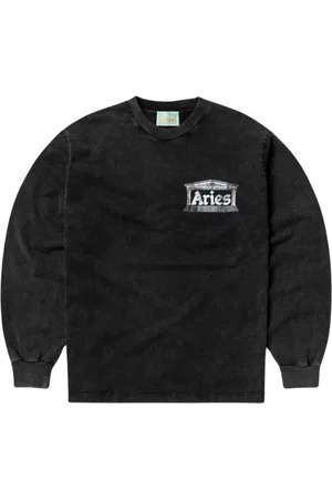 ARIES Heren, Sweatshirts & Hoodies, Zwart, Maat: S Katoen