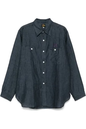Pins & Needles Heren, Overhemden, Blauw, Maat: XL