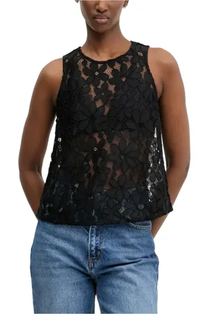 Desigual Dames, Tops, Zwart, Maat: M Poliester