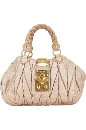 Miu Miu Dames, Pre-owned, , Maat: ONE Size Leer