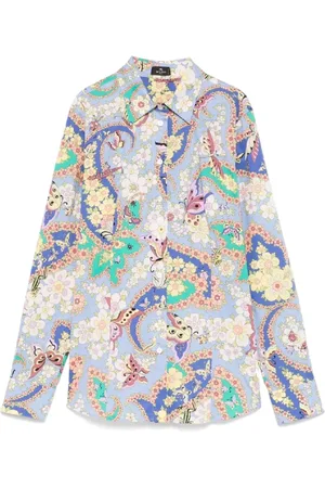 Etro Dames, Blouses & Shirts, Veelkleurig, Maat: XS Katoen