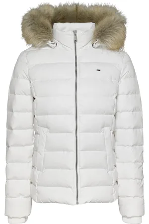 Tommy Hilfiger Dames, Jassen, Wit, Maat: L Taf