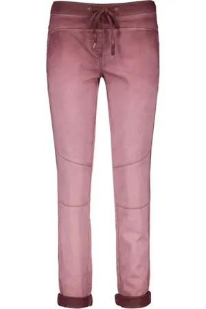 Taifun Dames, Broeken, Rood, Maat: 3XL