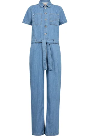 Mos Mosh Dames, Jumpsuits & Playsuits, Blauw, Maat: XL Katoen
