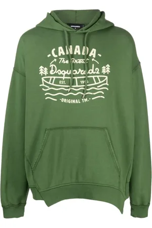 Dsquared2 Heren, Sweatshirts & Hoodies, Groen, Maat: M