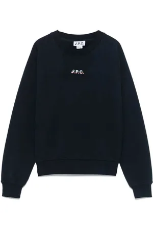 A.P.C. Dames, Sweatshirts & Hoodies, Blauw, Maat: L Katoen