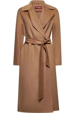 Max Mara Dames, Mantels, Bruin, Maat: 2XS Katoen