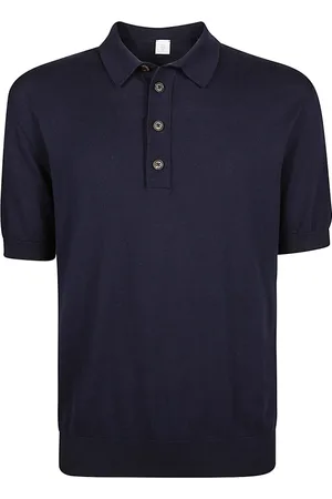 ELEVENTY Heren, Tops, Blauw, Maat: 2XL Katoen