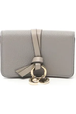 Chloé Dames, Pre-owned, Grijs, Maat: ONE Size Leer