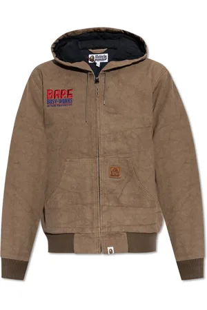 A Bathing Ape Heren, Jassen, Bruin, Maat: L Katoen