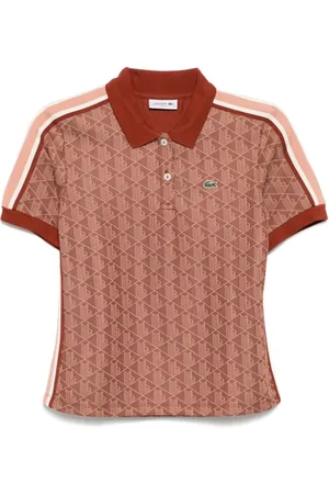 Lacoste Dames, Tops, Bruin, Maat: M Katoen